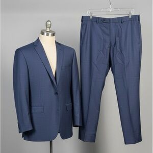 Brooks Brothers BrooksGate Milano Navy Suit Vitale Barberis Canonico Wool 44R